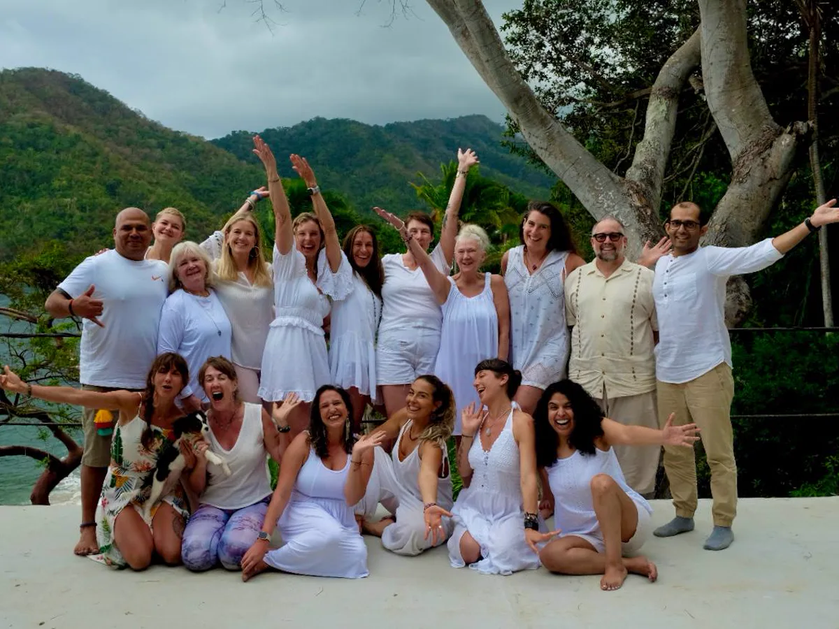 Find Your People: Yoga Retreat Community in Yelapa Yelapa Yoga Retreat guests gathered beside the bay.